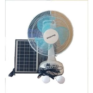 Rechargeable Table Fan With Solar Panel